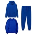 thumbnail image 1 of MeetoTime Women's 3 Piece Outfit Tracksuit Pullover Top Hooded Sweatshirt and Sweatpants Lounge Set, 1 of 5