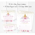 thumbnail image 3 of Inkdotpot Ensemble de 30 Invitations de Révélation de Sexe pour Baby Shower - Billets de Tirage à Couches et Cartes de Demande de Livre pour Baby Shower Invitations de Princesse, 3 of 8