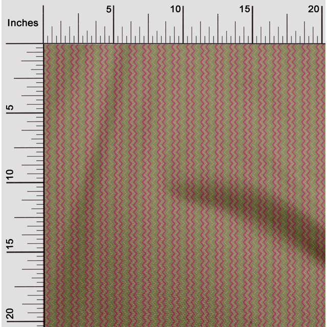 oneOone Viscose Jersey Fabric Dot & Chevron Block Print Sewing Fabric BTY 60 Inch Wide
