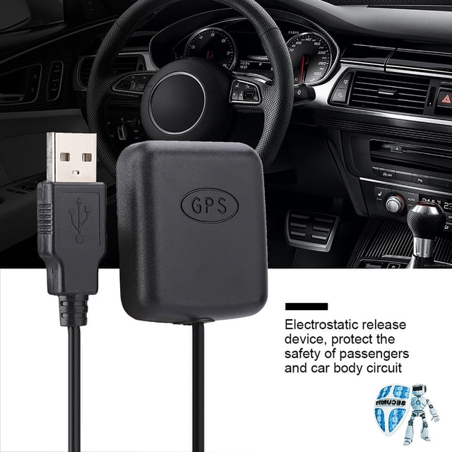 GPS Antenna, Equipped With 3 Meters Rg174 Cable, Magnetic Base, GPS Aerial, RG174 Car GPS Antenna, for Usb Adapter Car Gps
