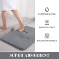thumbnail image 4 of zanvin Bath Rugs for Bathroom, Memory Foam Bath Mat 5 Set Bathroom Rugs for 5 Pcs Toilet Mats Universal Soft Comfortable Water Absorption Non-Slip Thick Machine Washable Easy Dry Dark Color, 4 of 5