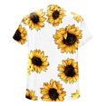 thumbnail image 5 of Cameland T-Shirt à Manches Courtes Décontracté d'Été pour Femmes, à Boutons, Col Rond, Chandail Blouse Hauts, 5 of 5