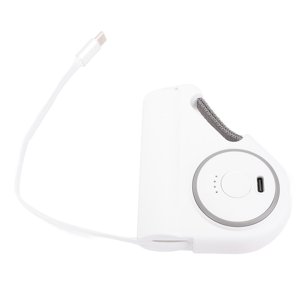 5000mAh Retractable Charger, Power Bank with 30In Cables, 22.5W Portable Charger LED Small Power Bank for Outdoor Travel