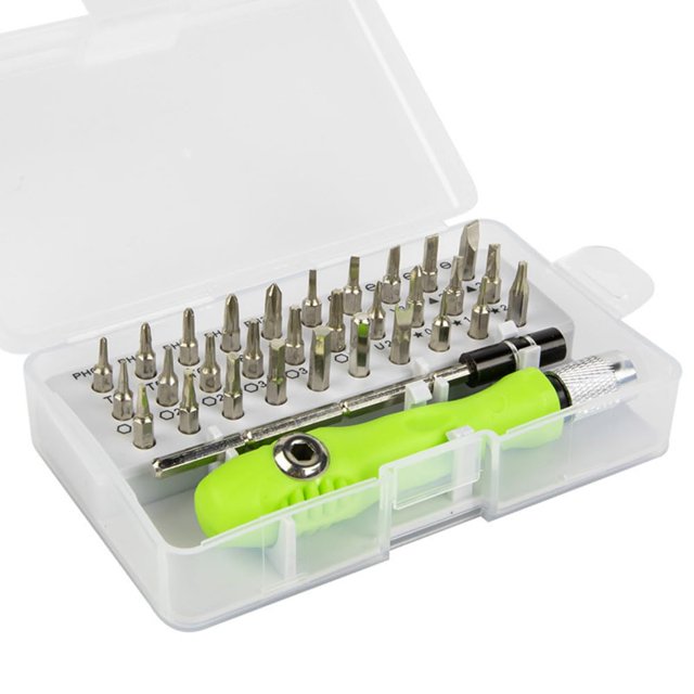 32 In 1 Mini Screwdriver Tool Set Kit With Magnetic Flexible Extension Rod | Precision Bits Screw Driver, Computer, Mobile Repairing Tools Kit, Watch Repairing, Laptop Screwdriver Set