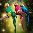 thumbnail image 2 of Agiferg 1pcs Artificial Foam Birds Simulation Birds Home Craft Ornament Five Colors, 2 of 5
