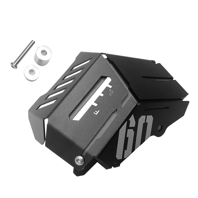 Almencla Aluminum Coolant Reservoir Tank Guard Protector Protector for MT09 FZ-09, Black