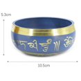 thumbnail image 2 of Amdohai Blue Tibetan Singing Bowl Set with 10.5cm/4inch Handmade, 2 of 7