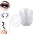 thumbnail image 4 of pitrice 50Pcs Eyelash Trays Plastic Empty Makeup Beauty Salons Home Clear Round, 4 of 9