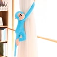 thumbnail image 3 of Blue 24 Inch Plush Monkey Stuffed Animal Long Arm Toy Soft Doll Hanging Decor For Kids Room, 3 of 7