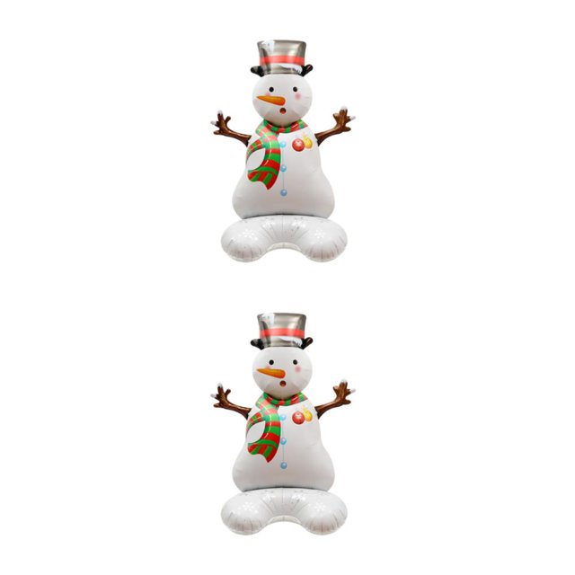 Ruiboury Party Decor Essential Christmas Foil Balloons With Exquisite Patterns Balloon Christmas Suitable For Any Places multicolor Stretching Snowman 2Set