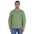 thumbnail image 1 of Atasi Chemise Henley Indienne pour Homme à Manches Longues, Décontractée, Col Mandarin, Courte Kurta, 1 of 7