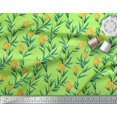 thumbnail image 2 of Soimoi Velvet Fabric Leaves & Rose Floral Decor Fabric Printed Yard 58 Inch Wide, 2 of 3