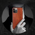 thumbnail image 4 of TONDAR Mode Cuir Texture Antichoc Cas Ultra Léger Couverture Arrière pour iPhone 13 Pro (Rouge), 4 of 8