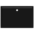 thumbnail image 3 of vidaXL Plateau de Base de Douche Rectangulaire en ABS Noir 80x120 cm, 3 of 4