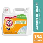 Arm & Hammer Sensitive Skin Liquid Laundry Detergent, Fragrance & Dye Free, 154 Loads