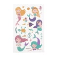 thumbnail image 3 of Unique Bargains 10 Pcs Realistic Temporary Tatto Mermaid Fake Tattoos Blue Purple Green, 3 of 5