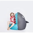 thumbnail image 4 of Gouchee Home Shark Brava Bean Bag Chair – Water-Repellent Fabric with Polystyrene Bead Filling, Suitable for Kids and Teens, Lightweight & Portable Seating for Bedroom, Playroom or Living Room, 4 of 6