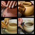 thumbnail image 4 of JJKBVCLO Clay Tool Set Wooden Pottery Clay Sculpture Carving Tool 8 Piece Set Beginner DIY Making Modeling Carving, 4 of 8
