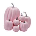 thumbnail image 2 of Abbracc 7Pcs Assorted Artificial Pumpkins Embellishment Photo Props Halloween Decoration Pink, 2 of 9