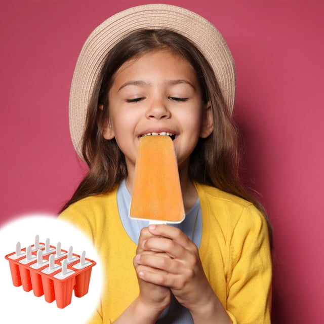 Reusable Silicone Popsicle Molds with Sticks for Homemade Ice Cream Easy Release BPA Free Kitchen DIY Treats