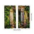thumbnail image 3 of Rideaux d'Extérieur Imperméables Rideaux de Cour Rideaux Plantes Vertes et Fleurs Ensemble de 2 Pcs 5,9 Po, 3 of 6