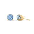 thumbnail image 2 of 1 Carat Solitaire Stud Earrings in 10K Yellow Gold, 2 of 2