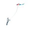 thumbnail image 2 of Milaget 1:64 Scale Miniature Kite Flying Figure Lightweight Multifunctional Handmade Old Man, 2 of 9