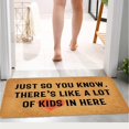 thumbnail image 3 of Welcome Mat Fuuny Doormat Outdoor Door Mats for Outside Entry Spring Rug Waterproof, Low Profile Welcome Doormat Home Decorations Mats for Entrance High Traffic Areas Entry, 16x24 Inch, 3 of 7