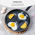thumbnail image 4 of 1pc Non-stick Fried Egg Pan Frying Pan Divided Egg Waffle Pan Multipurpose Pan, 4 of 9