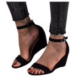 thumbnail image 3 of DPTALR Été Femmes Ronde Orteil Grande Taille Wedges Occasionnels Chaussures Sandales, 3 of 7