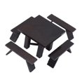 thumbnail image 3 of Dollhouse Furniture Table Set, 1:12 Scale Exquisite Workmanship 1:12 Miniature Dining Table Perfect Decoration  For Dollhouse Living Room, 3 of 8
