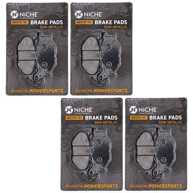 Niche Front Brake Pad Set for Yamaha YZF R3 Semi-Metallic Motorcycle 4 Pack 519-KPA2473D