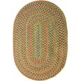 thumbnail image 1 of Katherine Multi Oval Indoor/Outdoor Oval Braided Rug, 2 by 3-Feet, Camel, 1 of 10