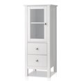 thumbnail image 4 of FCH Nordic Simple MDF Spray Paint Single Door Two Drawer Bathroom Cabinet White, 4 of 9