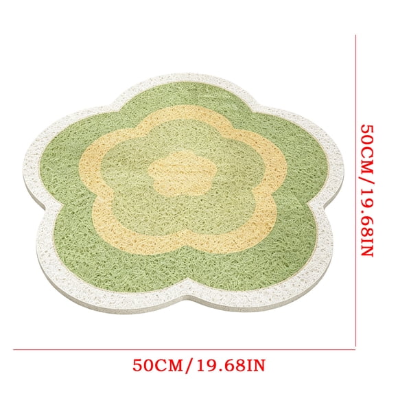 Drppepioner Tapis de Douche à Étages en Forme de Fleur en Spirale Multicolore, Mignon Floral à Drainage Rapide Tapis de Bain Antidérapant