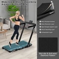 thumbnail image 4 of Gymax Tapis Roulant Motorisé Pliant pour Dessous de Bureau Tapis Roulant Électrique avec Appli Noir, 4 of 10