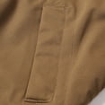 thumbnail image 3 of WRKEKC Fleece Jacket Men Solid Color Long Sleeve Lapel Sherpa Button Work Pocket Reversible No Hood Outerwear Jacket for Fall and Winter, 3 of 8