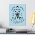 thumbnail image 3 of Scripture Walls An Excellent Wife Proverbs 12:4 Bible Verse Canvas Christian Wall Art Ready To Hang Unframed, 3 of 7