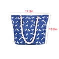 thumbnail image 3 of XZNGL Canvas Tote Bags with Zipper Beach Bag White Print Horse Pattern Summer Large Beach Tote Bag Travel Canvas Handbag Zipper Closure Shoulder Bag Large Canvas Tote Bag Canvas Bags with Handles, 3 of 6