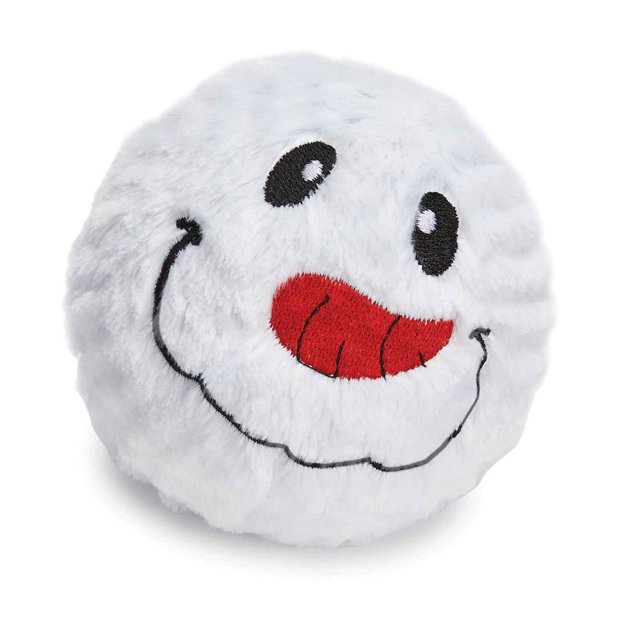 CHOK Holiday Dog Toy Spikey Snowman Ball Squeaker Soft High Bounce Choose Quantity (One Ball)