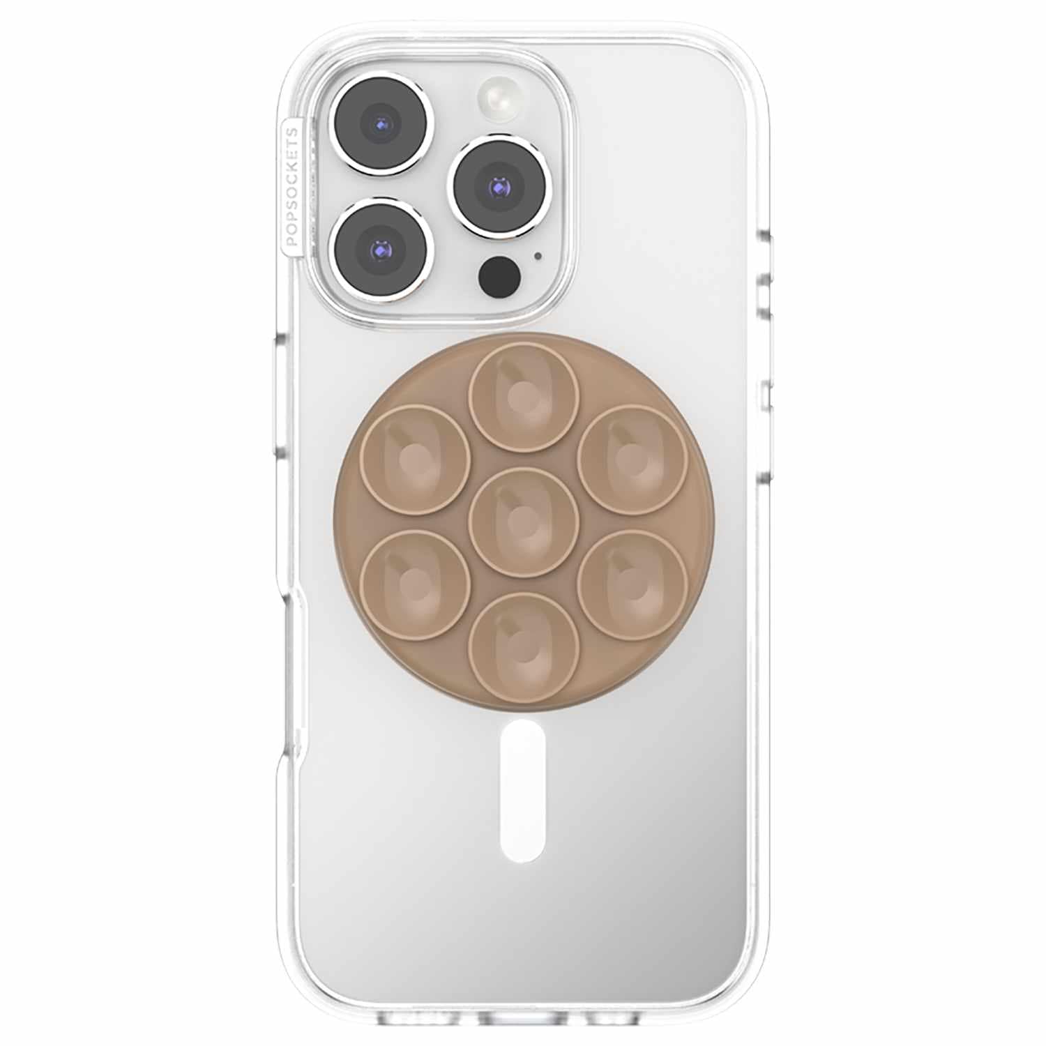 PopSockets PopGrip Suck-up pour MagSafe Rond avec Adaptateur Latte