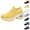 Yellow, variant on longantii Orthopedic Dress Shoes for Women Arch Support Slip on Non Slip Tennis Shoes Lightweight Knitted Mesh Stretch Work Shoes Comfortable 2026 Orthopedic Shoes Dark Purple