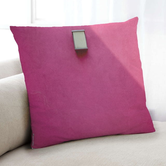 Ahgly Company Color Focus Pink Coussin Décoratif d'Intérieur, 18 Po X 18 Po