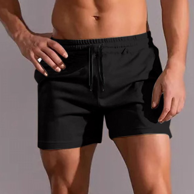 EOYWHK Mens Swim Trunks 3 inch Athletic Gym Shorts Solid Color Hot Spring Holiday Swimming Surfing Bottom