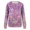 thumbnail image 5 of DPTALR Chandail à Col Rond Imprimé pour Femmes, Manches Longues, Blouse Confortable, 5 of 5