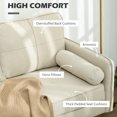 thumbnail image 4 of HOMCOM Causeuse avec Coussins et Oreillers, 2 Places, Enfants, Beige, 4 of 10