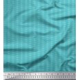 thumbnail image 1 of Soimoi Poly Georgette Fabric Stripe & Leaves Artistic Print Sewing Fabric Yard 52 Inch Wide, 1 of 1