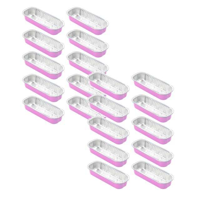 Oleegame 2PC Kitchen Utensils Set Disposable Aluminum Foil Tin Box Square Aluminum Foil Box Baking Color Tin Paper Box