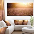thumbnail image 1 of Marron Champ de Lavande Teinté Coucher de Soleil - Impression sur Toile Florale, 1 of 3