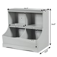 thumbnail image 2 of Costway Bibliothèque Multifonction pour Enfants Bac de Rangement pour Jouets Armoire au Sol pour Enfants Gris, 2 of 10